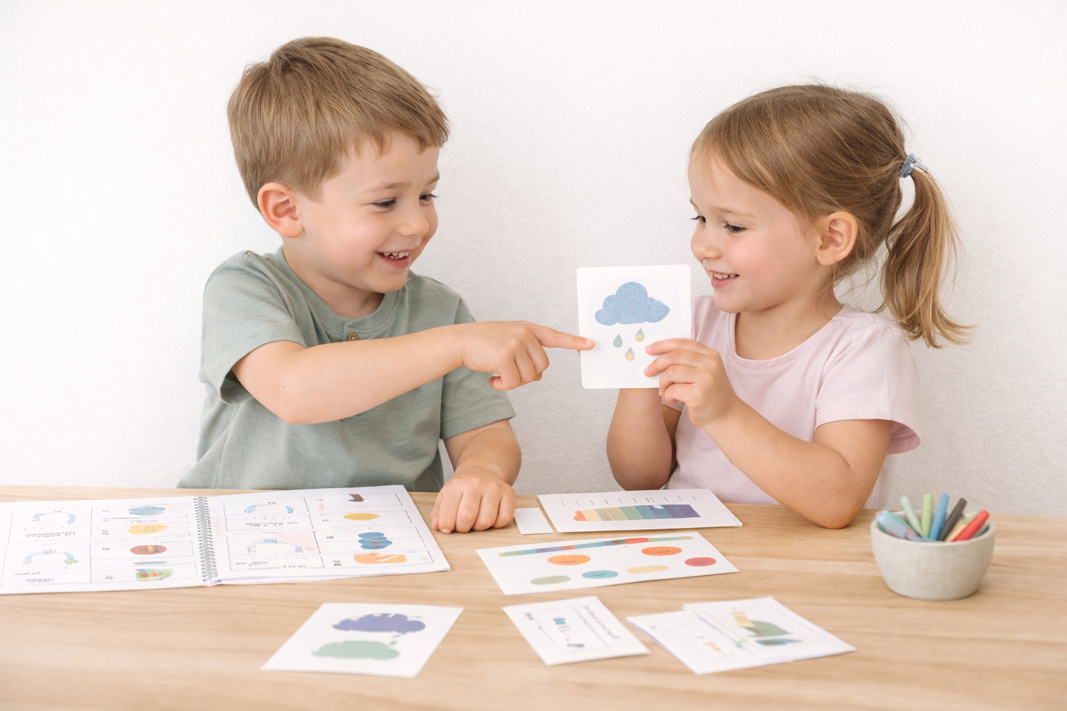 Kids learning together