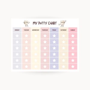 Potty Training Daily Chart