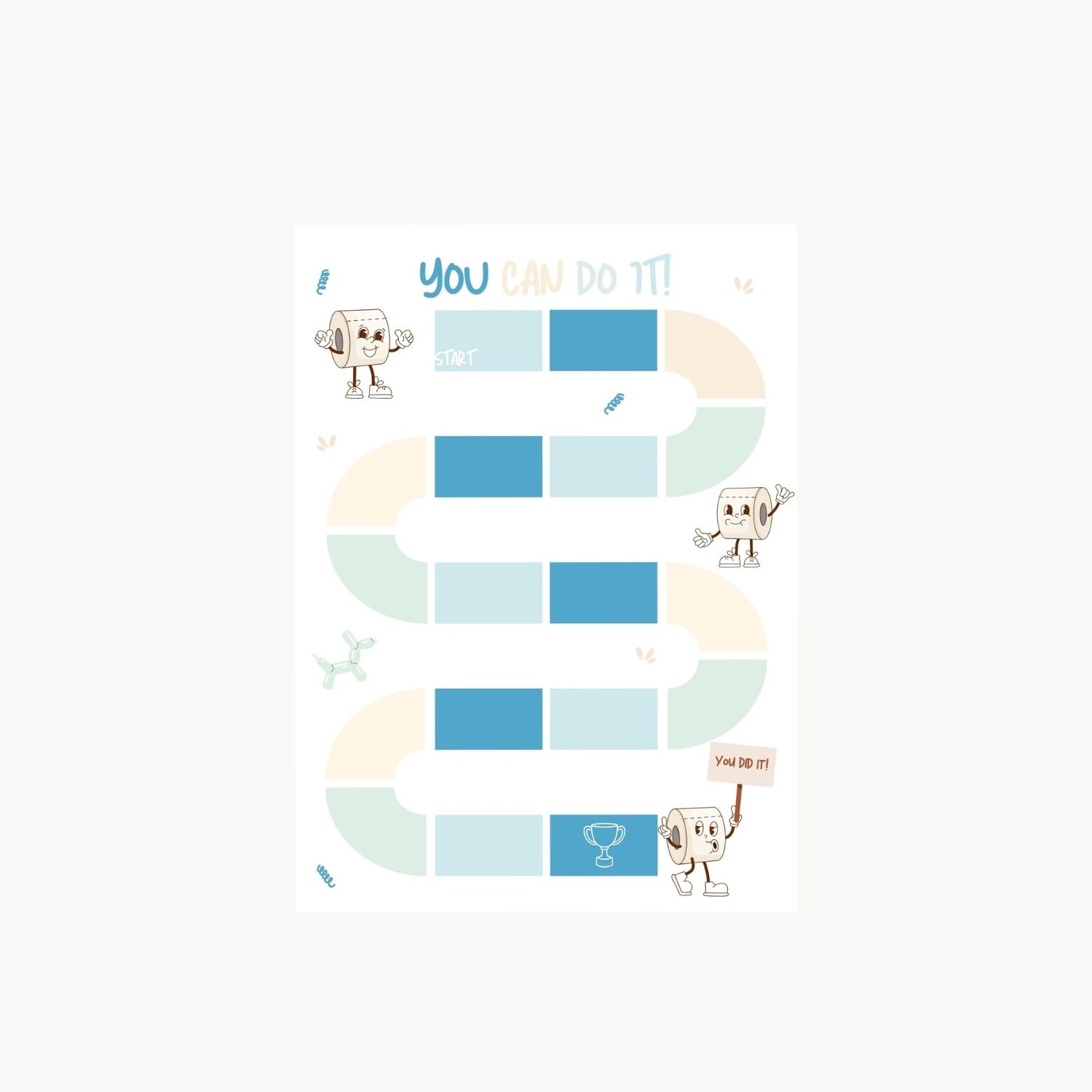 Potty training reward chart