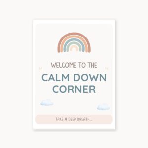 Calm down corner poster set